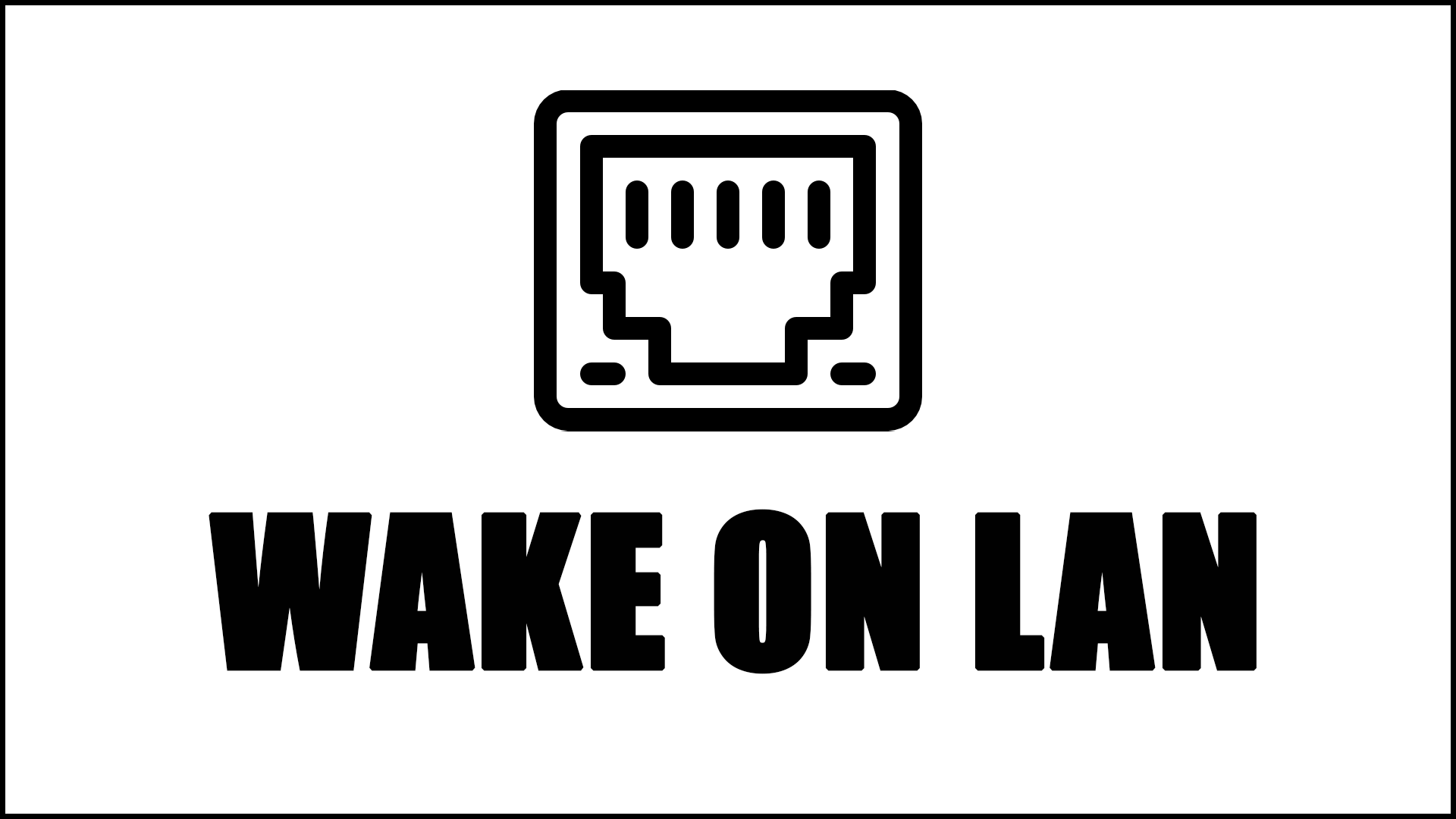 Bon à savoir: le Wake-On-LAN